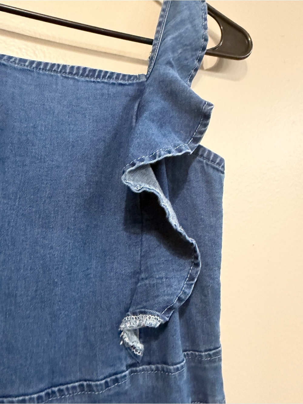 Utcoco Ruffle Denim Mini Dress - Picture 8 of 9